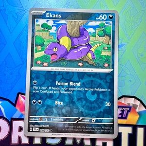 ekans - reverse holo (100/162) - common — pokémon: temporal forces